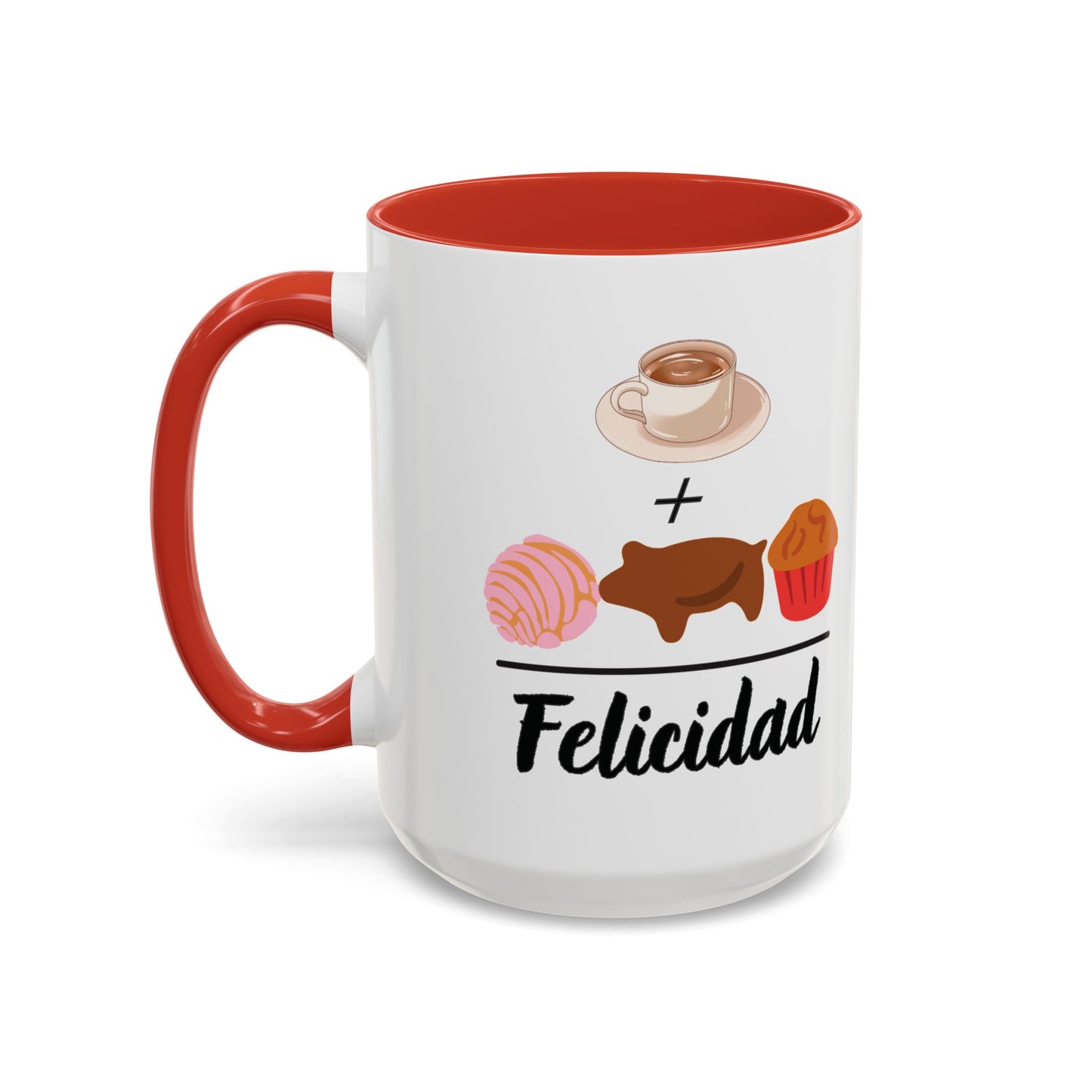 Cafecito + Pan Dulce = Felicidad βπ©π - Mug - 11oz | 15 oz