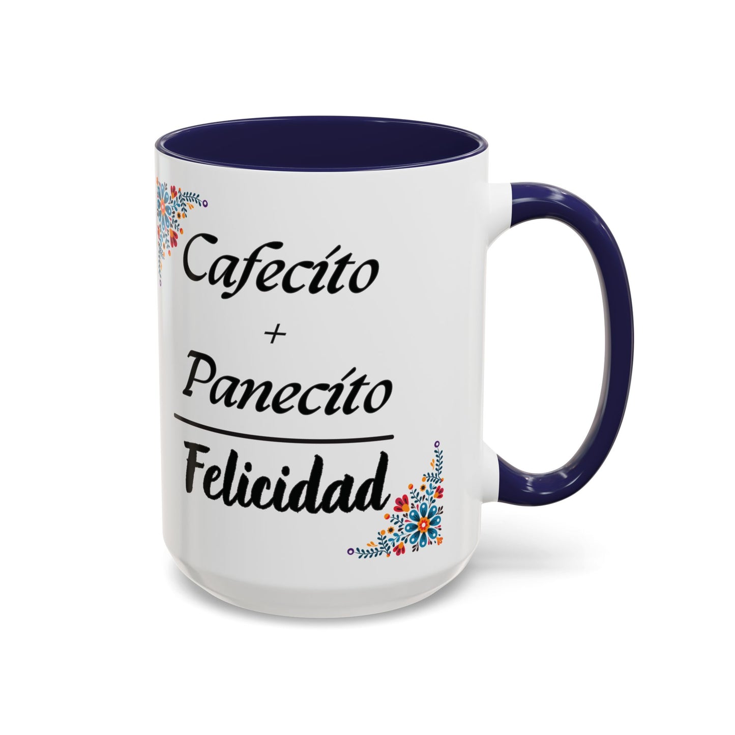 Cafecito + Panecito = Felicidad ☕🍩✨ - Mug - 11oz | 15oz
