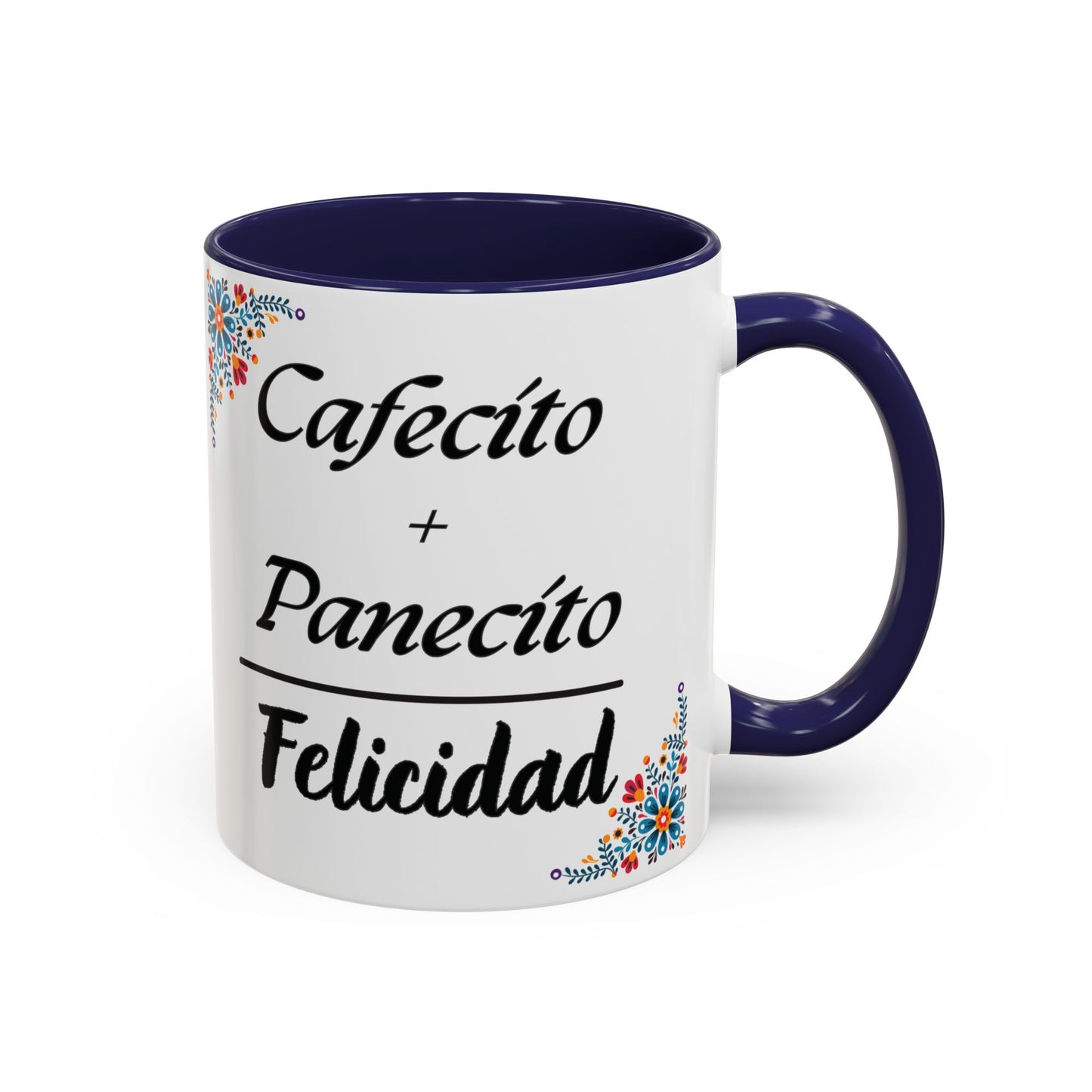 Cafecito + Panecito = Felicidad ☕🍩✨ - Mug - 11oz | 15oz