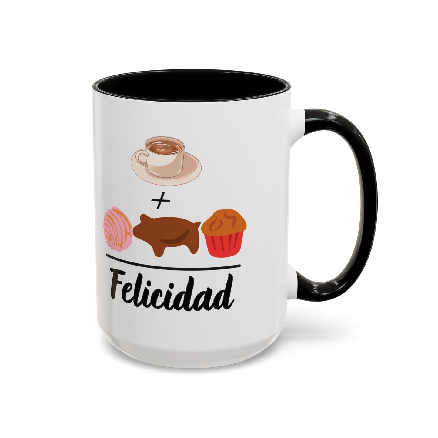 Cafecito + Pan Dulce = Felicidad βπ©π - Mug - 11oz | 15 oz
