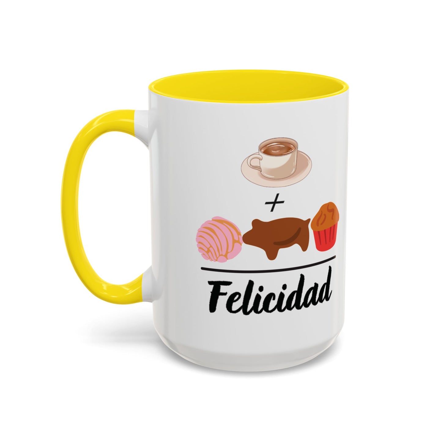Cafecito + Pan Dulce = Felicidad βπ©π - Mug - 11oz | 15 oz