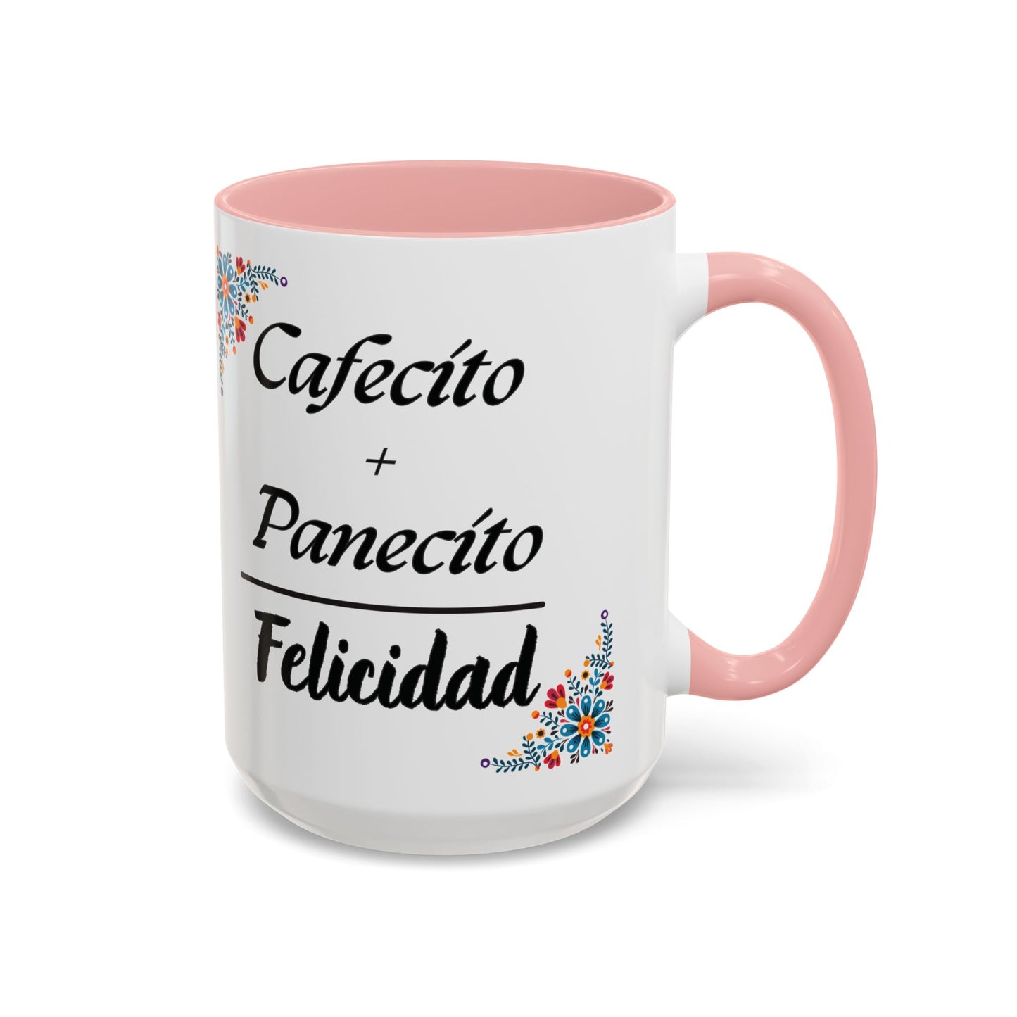 Cafecito + Panecito = Felicidad ☕🍩✨ - Mug - 11oz | 15oz