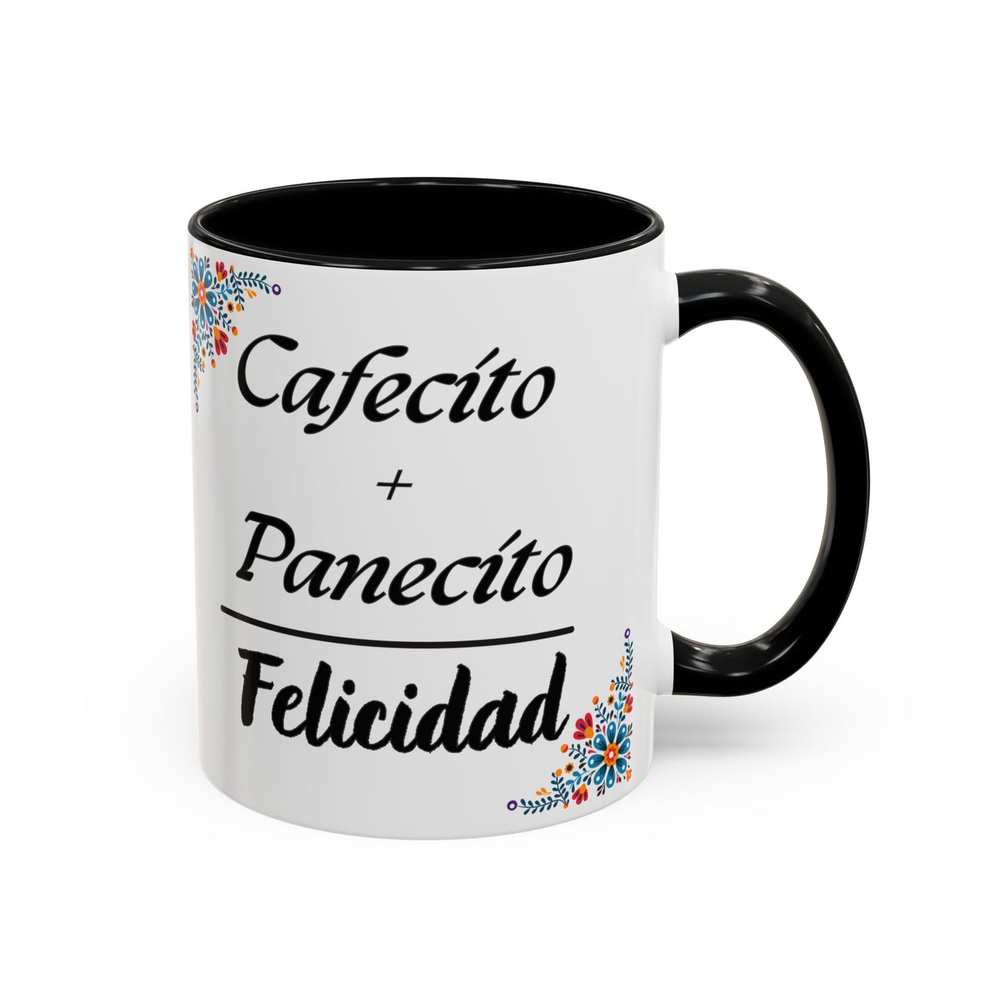 Cafecito + Panecito = Felicidad ☕🍩✨ - Mug - 11oz | 15oz