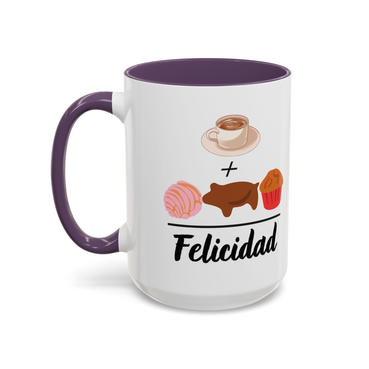 Cafecito + Pan Dulce = Felicidad βπ©π - Mug - 11oz | 15 oz