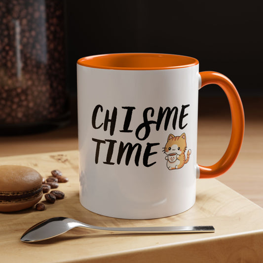 Chisme Time ☕🐱💬 - Mug - 11oz | 15 oz