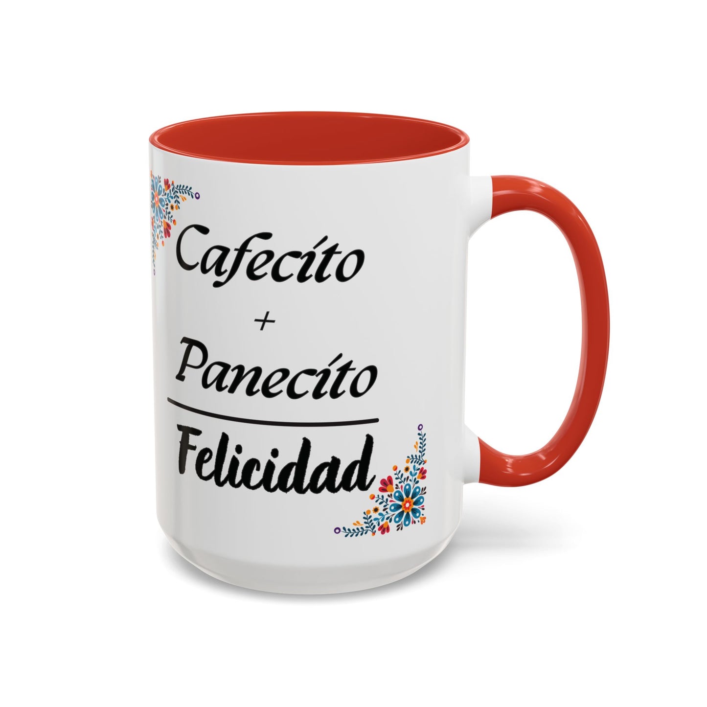 Cafecito + Panecito = Felicidad ☕🍩✨ - Mug - 11oz | 15oz