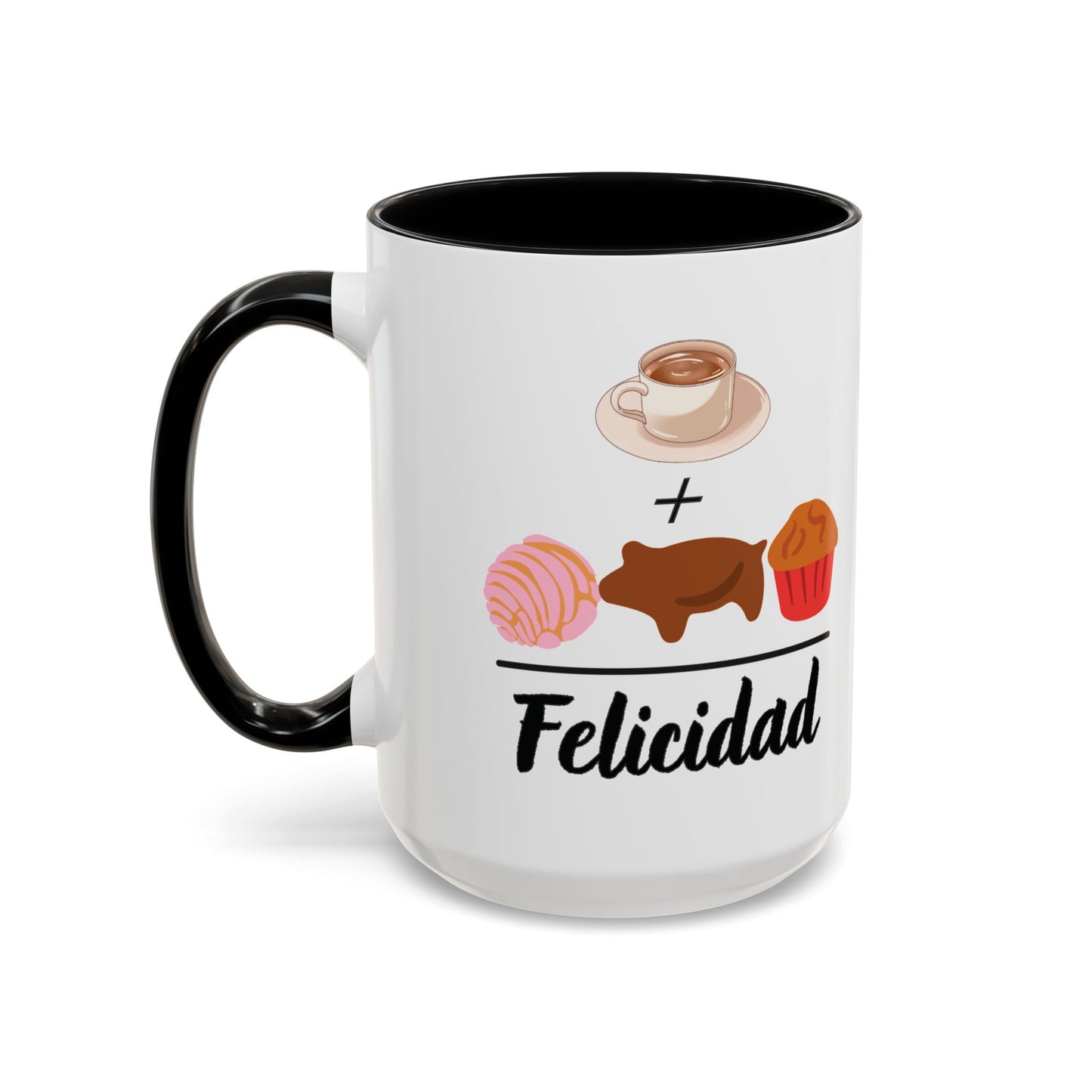 Cafecito + Pan Dulce = Felicidad βπ©π - Mug - 11oz | 15 oz