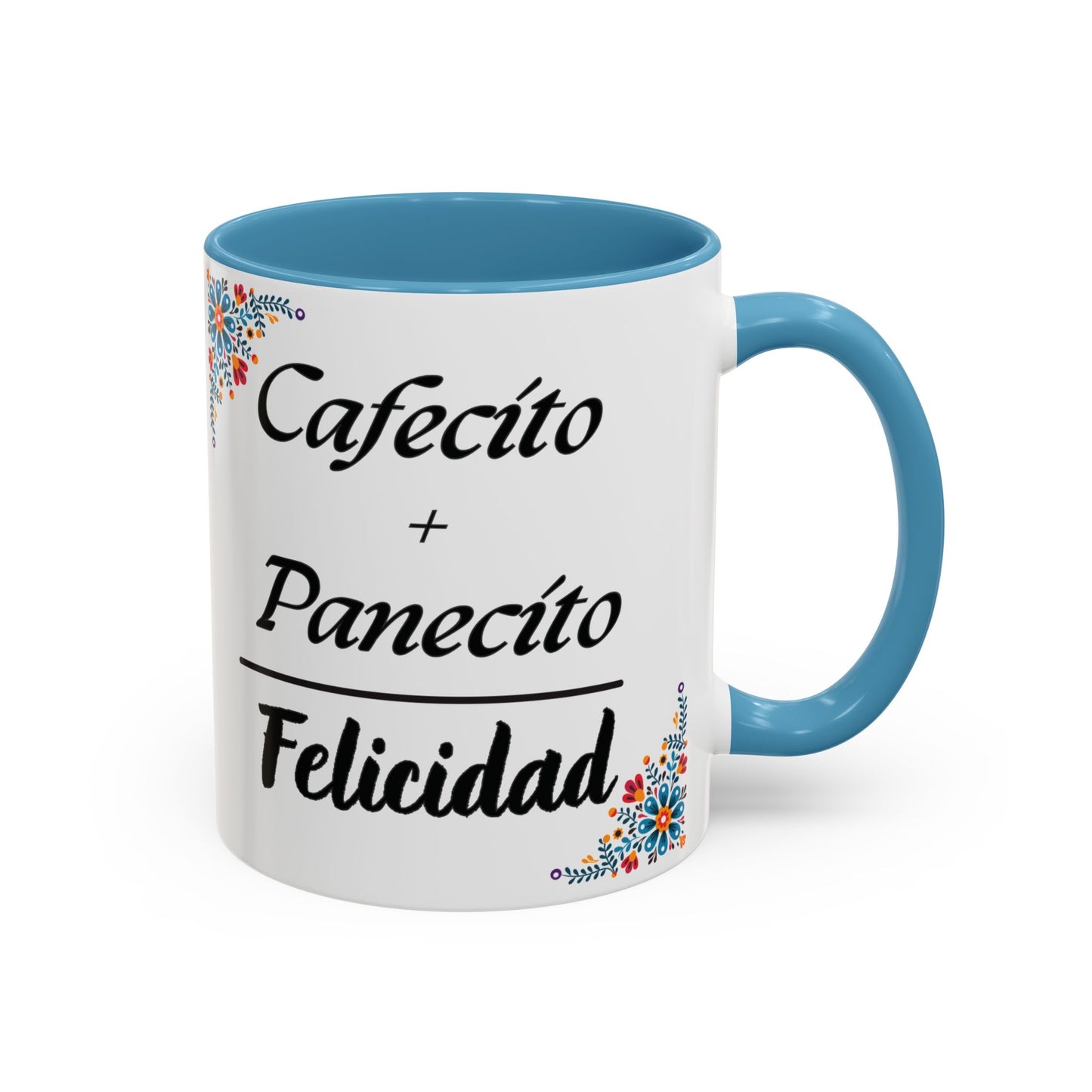 Cafecito + Panecito = Felicidad ☕🍩✨ - Mug - 11oz | 15oz