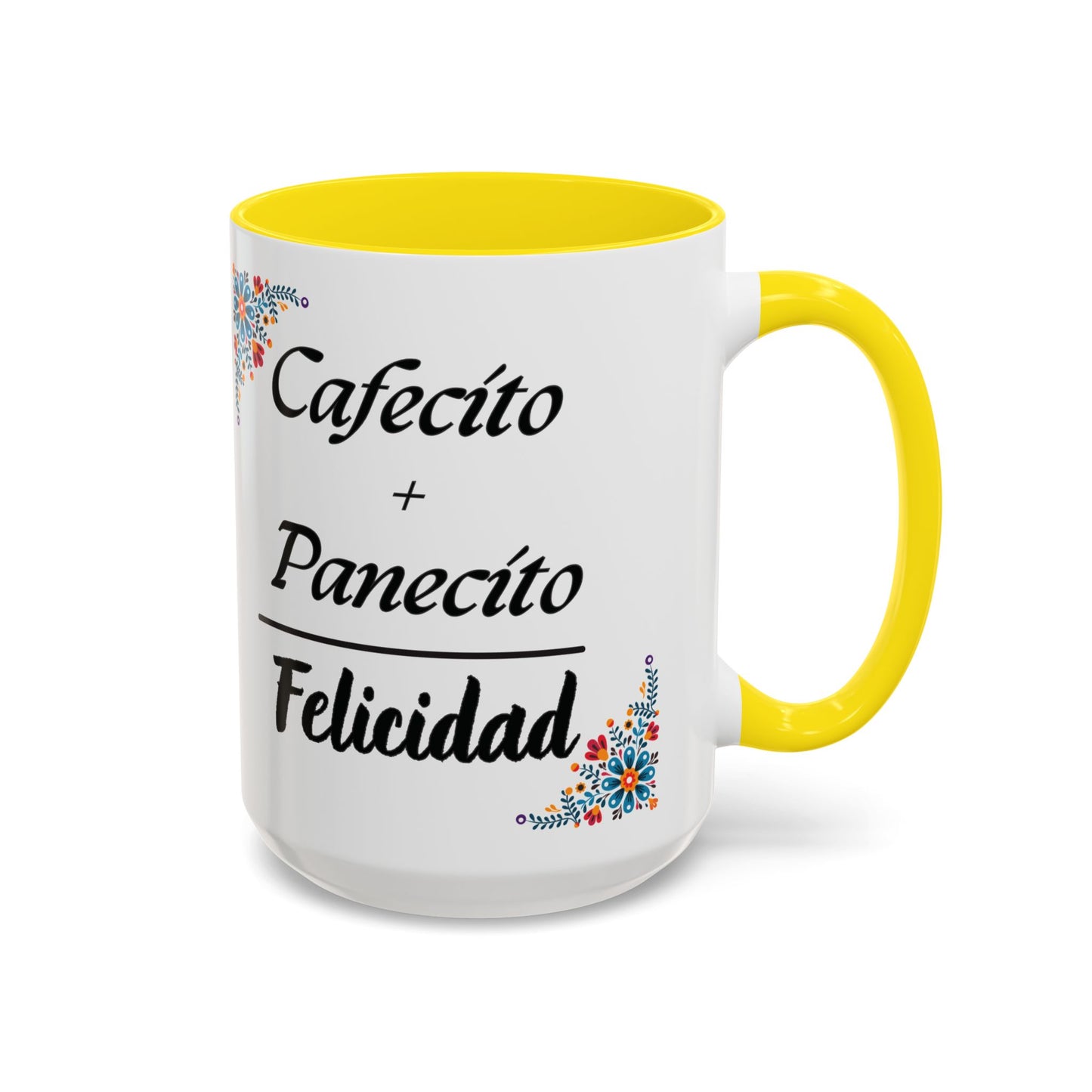 Cafecito + Panecito = Felicidad ☕🍩✨ - Mug - 11oz | 15oz