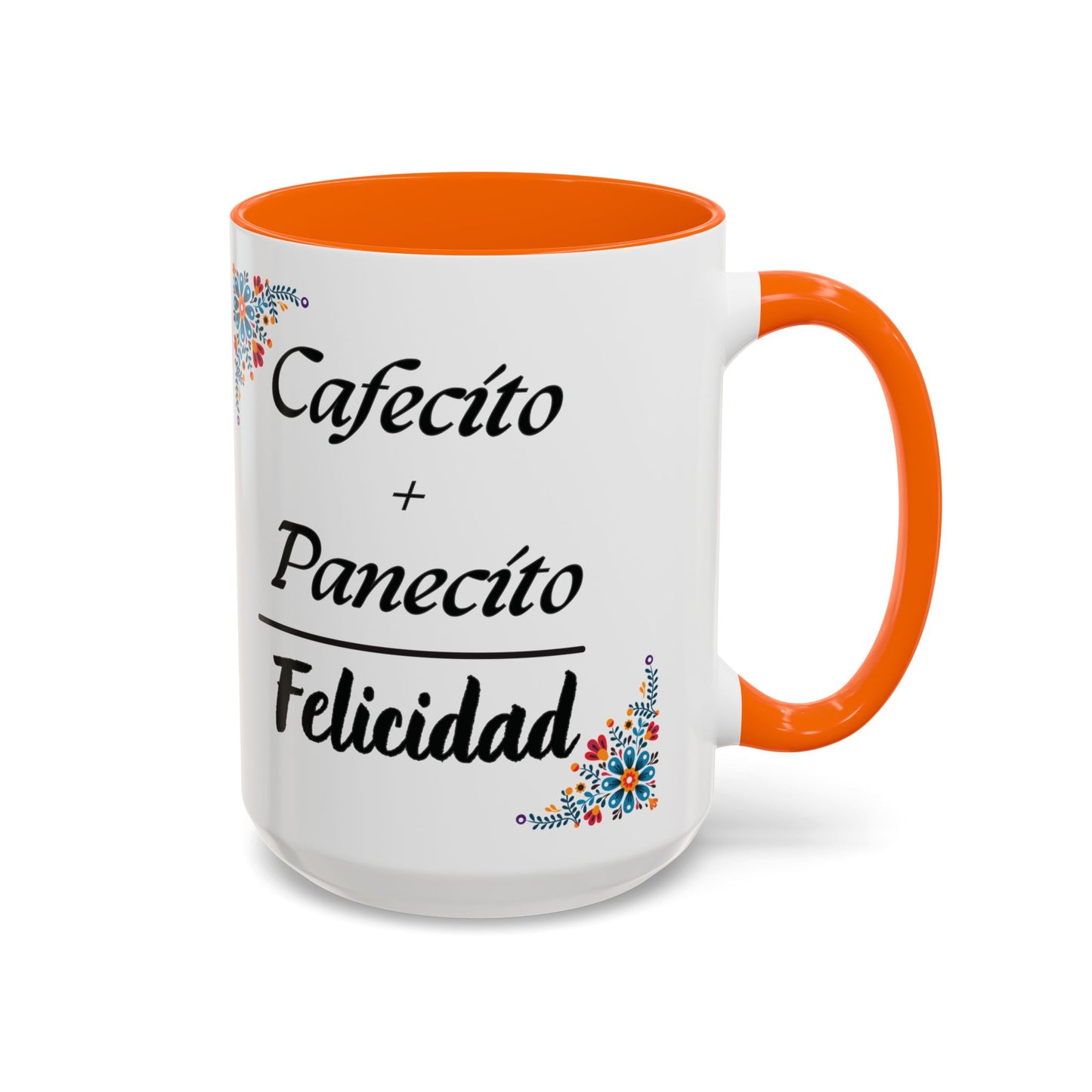 Cafecito + Panecito = Felicidad ☕🍩✨ - Mug - 11oz | 15oz